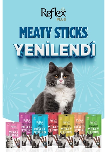 Reflex Meaty Sticks Karışık Kedi Ödül Maması Seti 6'lı 3 x 5 G
