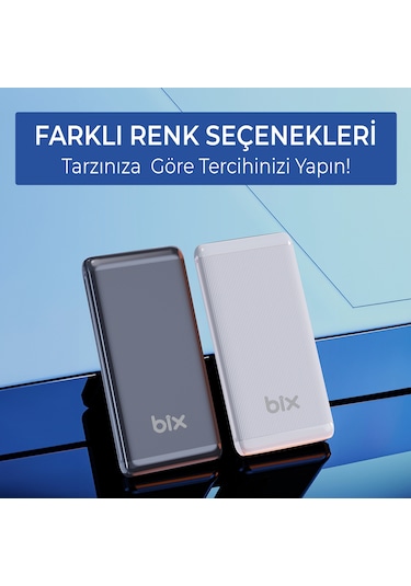 Bix Bxpb107 10000mah 20w Pd Type-c Usb Scp 22.5w Powerbank Siyah