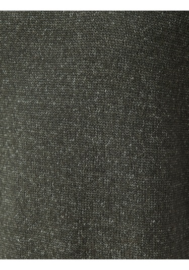 Koton Triko Elbise Midi Boy Dik Yaka Uzun Kollu Düşük Omuzlu Bol Kalıp Gri 5wal80002ht Gri