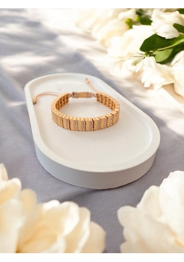 Jujuy Çelik Tasarım Model Bileklik Bronz