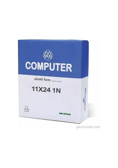 Mopak Sürekli Form Bilgisayar Kağıdı 1 Nüsha 70gr 11x24 2000 Li