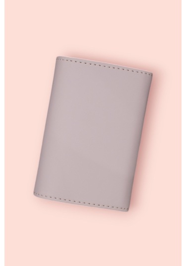 Modica Paris - Vegan Deri Akordiyon Kartlık Cüzdan Şıklık Ve Fonksiyonun Buluştuğu Kusursuz Tasarım Gri