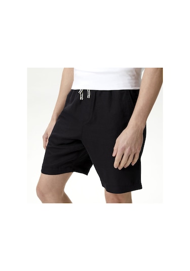 Nautica Nautıca Erkek Siyah Classıc Fıt Bermuda Düz B45106t Siyah