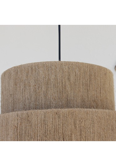 Linen Yeni Sarkıt Lamba 40x50 Bej