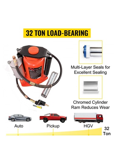 Fk Frıko 32t Havalı Hidrolik Şişe Kriko/pnömatik Hidrolik Kriko