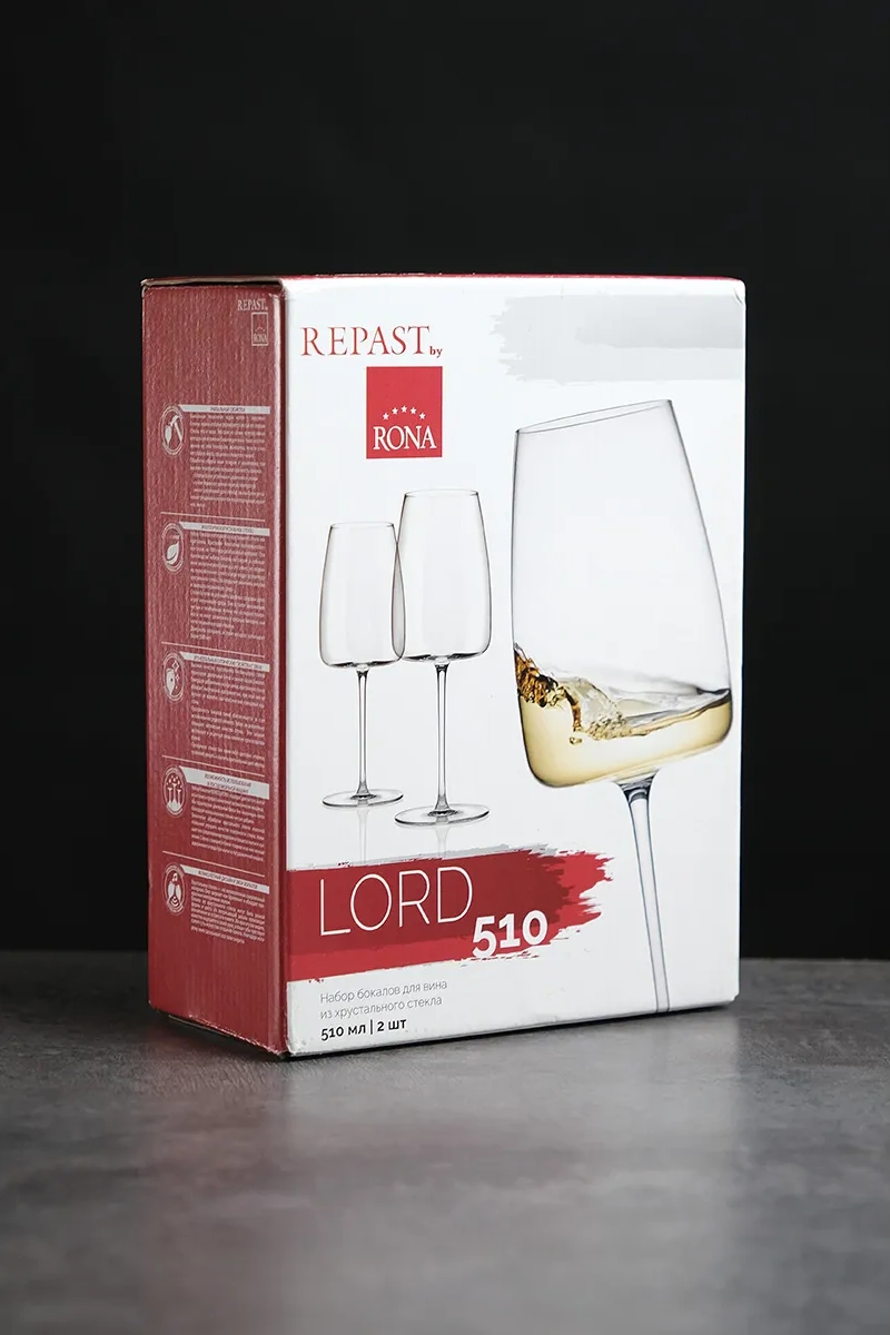 Rona Lord 510 Ml 2'li Şarap Bardağı 204125516 Beyaz