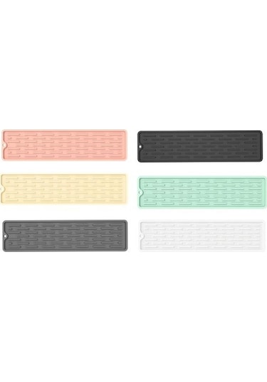 Jms Silikon Pratik Damlalıklı Ped Mutfak Bulaşık Matı Gri