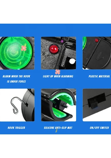 Effe Olta Kamış Alarmı 3lü Set Sesli Işıklı Hg2519-3a