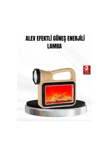 Solar Alev Işığı Cob Teknolojili Taşınabilir El Feneri Ve Kamp Lambası Çok Renkli