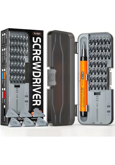 Blackbird Game Center Leerfei TK-S001 Pro Tech 38 Parça Hassas Şarjlı Tornavida Seti