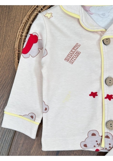Bebek Ve Çocuk Pijama Takımı 4bb2 Bej