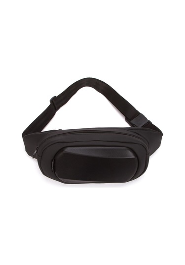 Siyah Günlük Çapraz Bel Ve Omuz Çantası Pos Makinası Uyumlu Çapraz Çanta Siyah