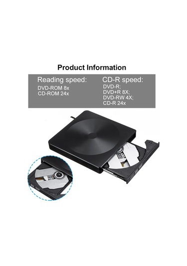 Ximistore9 Usb 3.0 + Type-c Dışarıdaki Optik Sürücü, Cd/dvd Okuma-yazma, Plug And Play, Windows/mac Uyumlu, Abs Malzeme