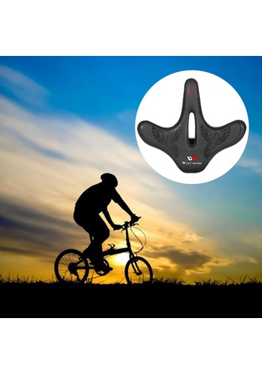 Suntek Mtb Bisiklet Minderi Dolgulu Ekstra Anka-kuşu-deseni Siyah