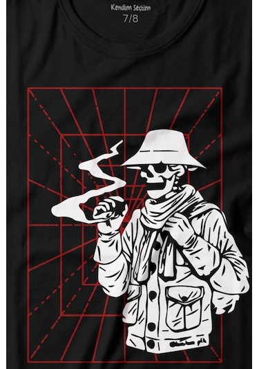Kendim Seçtim Kuru Kafa Deep Dark Baskılı Tişört Çocuk T-shirt 001