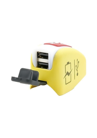 Sanel Usb Şarj Stop Butonlu Küpteşte Montajlı Çift Çıkışlı Suc3b Suc5byr