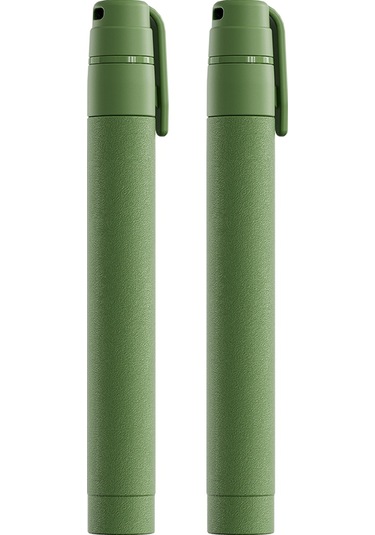 Tenfowee Kamp Ve Yürüyüş İçin Taşınabilir Su Filtre Borusu - 1000l Saf Su Üretimi - Yeşil 2'li Paket - Acil Durumda Kullanıma Uygun Yeşil