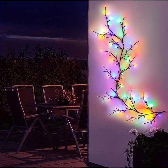 Trendooze Güneş Enerjili Söğüt Dalı Işıklı Dekor, 96 Renk, İç/dış Mekan