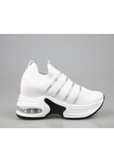 Guja 24y300-4 Dolgu Topuk Beyaz Kadın Sneakers Beyaz