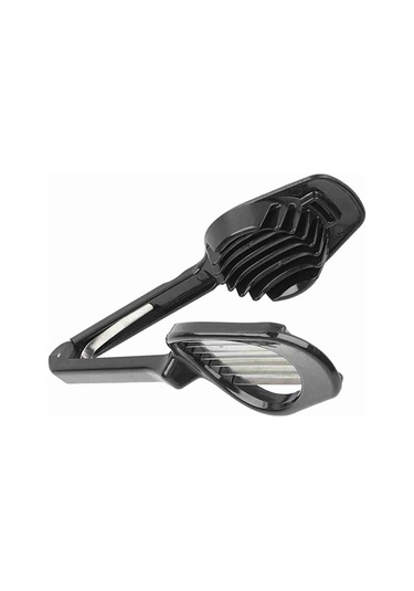 Kosona Siyah Çift Yüzeyli Yumurta Dilimleyici - Hızlı Dilimleme, Wedge Oluşturma, Kaymazsız Tabanlı Mutfak Aracı Diğer