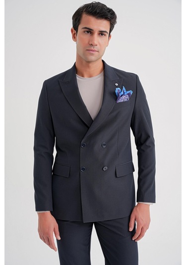 C 719 Ceket Comfort Lacivert Lacivert