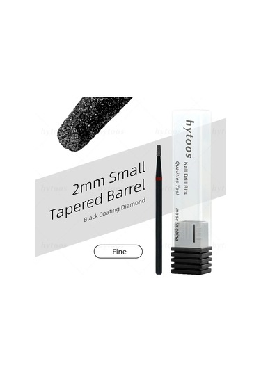 Hytoos Pro Siyah Elmas Tırnak Matkap Uçları Rus Tırnak Eti Ucu Tırnak Matkap Ölü Cilt Tırnak Eti Temizleyici Çivi Ön Tedavi Araçları Açık Sarı