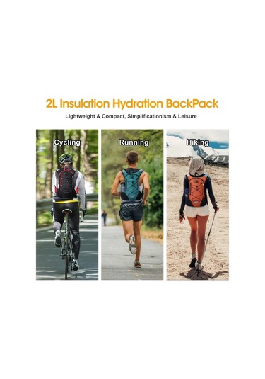 Dashanshop Nevo Rhıno Hafif Hidrasyon Sirt Cantasi 2l Su Torbasi İle Dayanikli Nylon Dark Gray Kosu Yelegi Bisiklet Hiking Unisex Erkek Kadin Altın