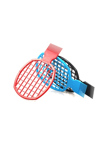 Singree 3'lü 2'li 1 Afro Ve Saksı Saç Taraması Seti - Kolay Kullanım, Pratik Temizleme - Siyah, Mavi, Kırmızı