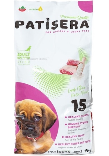 Patisera Kuzu Etli ve Prinçli Yavru Köpek Maması 15 KG