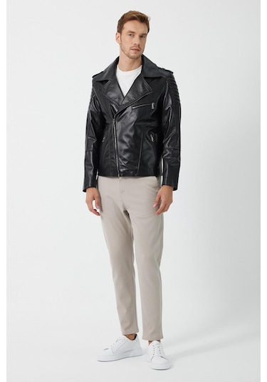 Rob Siyah Deri Mont Siyah