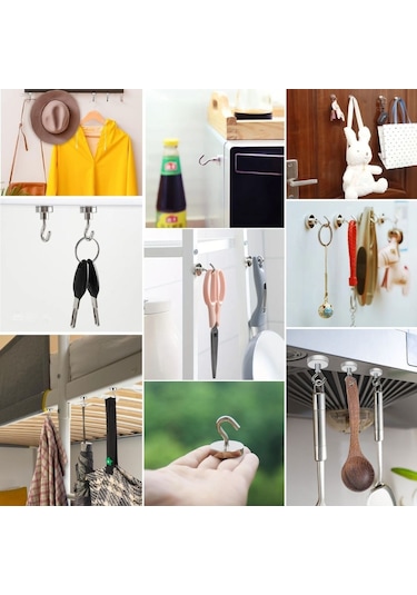 Güçlü Manyetik Mutfak,banyolar İçin Çok Amaçlı 2&amp Apos Li Magn Ahşap - Siyah