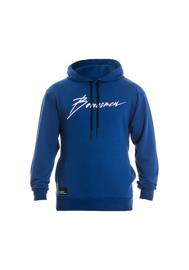 Bonesmen Erkek Kapüşonlu Sweatshirt (463018108) Saks Mavi