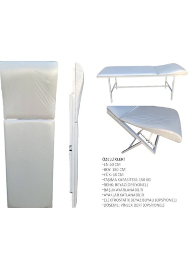 Katlanır Muayene Masası 60 x 180 CM
