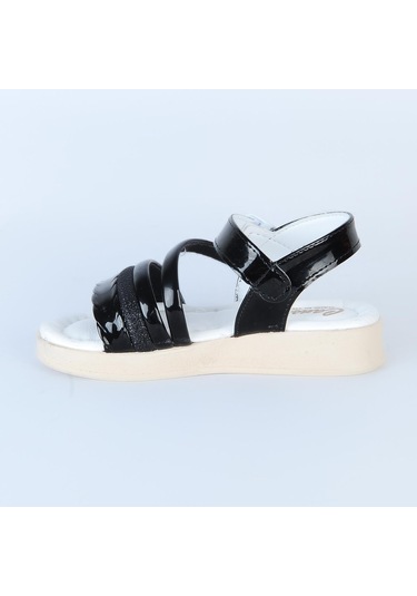 Poliva 5090 Düz Günlük Kız Çocuk Sandalet Siyah