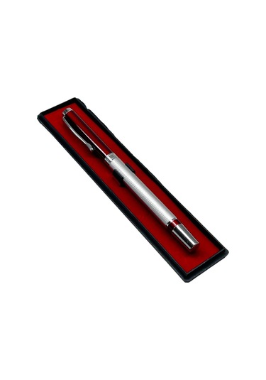Kırmızı Tükenmez Roller İmza Kalemi İkili Set 1624kır