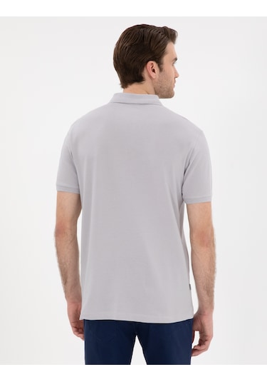 Pierre Cardin Erkek Açık Gri Tişört Basic 50302561-vr001 Açik Gri