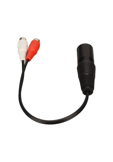 Konesam Xlr Erkekden 2 Rca Dişiye Y Bölücü Kablosu - Gürültü Engelleme Ve Altın Kaplama - Mikser, Amfi Ve Ses Cihazları İçin