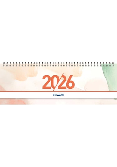 Gıpta 2026 Spiralli Masa Takvimi 12x33 Cm 504-btk