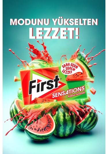 First Sensations Karpuz Aromalı Sakız 12 x 27 G