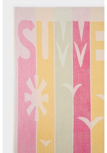 Defacto Kadın Desenli Pamuklu Plaj Havlusu C1152ax25smkr1 Çok Renkli