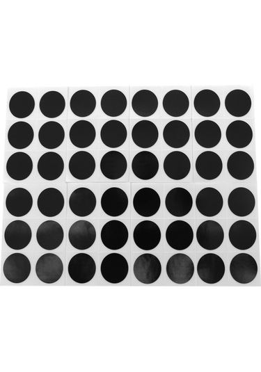 Springsun 48 Adet Yapışkan Lastik Yama Seti - Kolay Ve Hızlı Tamir İçin Siyah