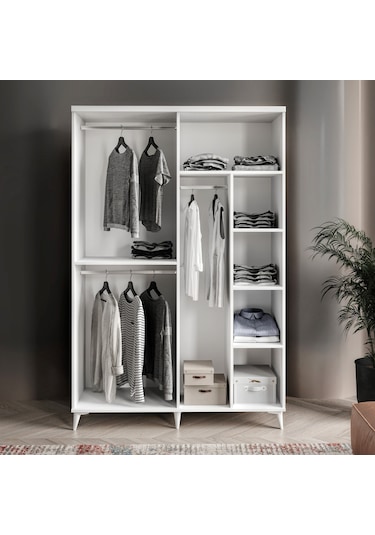 Guneystore Oslo 4 Kapaklı Komple Mdf Gardırop