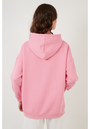 Lela Regular Fit Pamuklu Kapüşonlu Yaka Şardonlu Kışlık Bayan Sweat 5863854 Pembe Lela Regular Fit Pamuklu Kapüşonlu Yaka Şardonlu Kışlık Bayan Sweat 5863854 Pembe