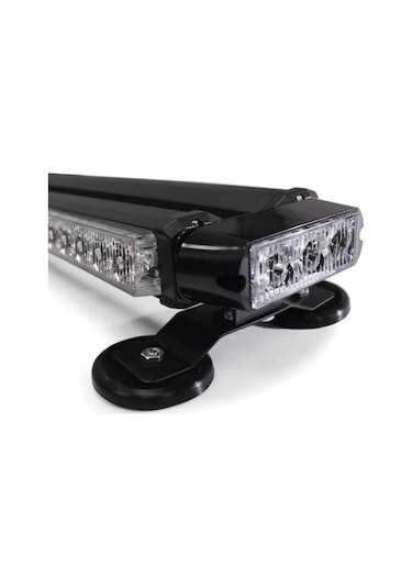 Çakar lamba çift taraflı 54 led kırmızı-beyaz / LAPA526-1