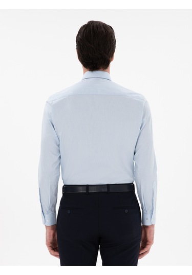 Cacharel Açık Mavi Slim Fit Pamuklu Oxford Gömlek Denım
