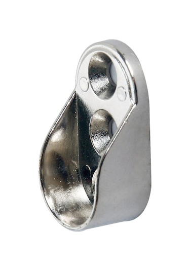 Mini Oval Askı Flanşı Düz Nikel 15x29 2 Adet Çok Renkli