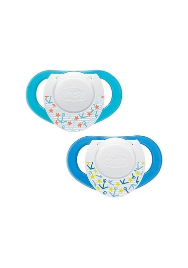 Chicco Physio Compact Silikon Emzik 6-12 Ay Erkek 2'Li Leylak