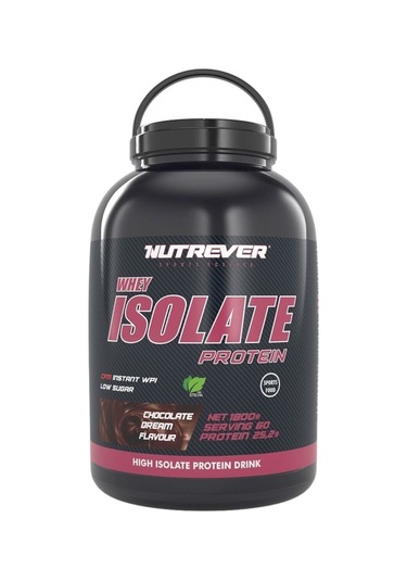 Nutrever Çikolata Whey Isolate Protein 1800 Gr İzole Protein Tozu