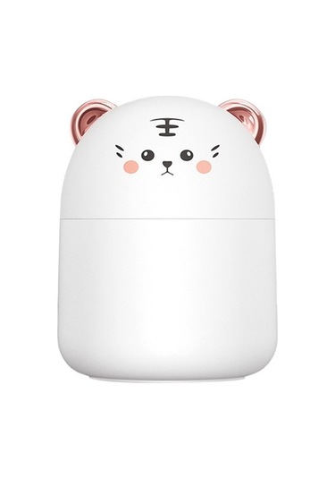 Agoodshop 250ml Mini Sevimli Pet Hava Temizleme Nemlendirici Ev Beyaz Için Atmosfer Işığı İle Hava Neml