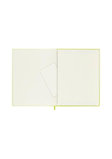 Moleskine Classic Sert Kapak Çizgisiz Defter 19x25 Lemon Green Sarı